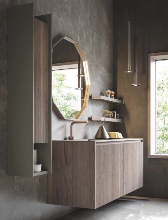 ARREDO BAGNO - MOBILI BAGNO NOVELLO A ROMA - COMPOSIZIONE DART01 - Nuova Fabi srl Shop