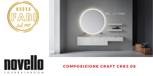 novello arredo bagno composizione - Nuova Fabi srl Shop
