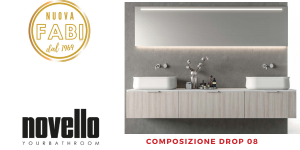 NOVELLO arredo bagno composizione DROP D08