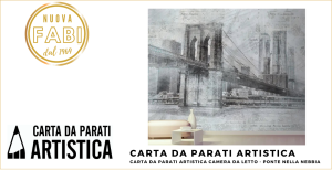 Carta da parati Artistica Camera da letto - Ponte nella nebbia